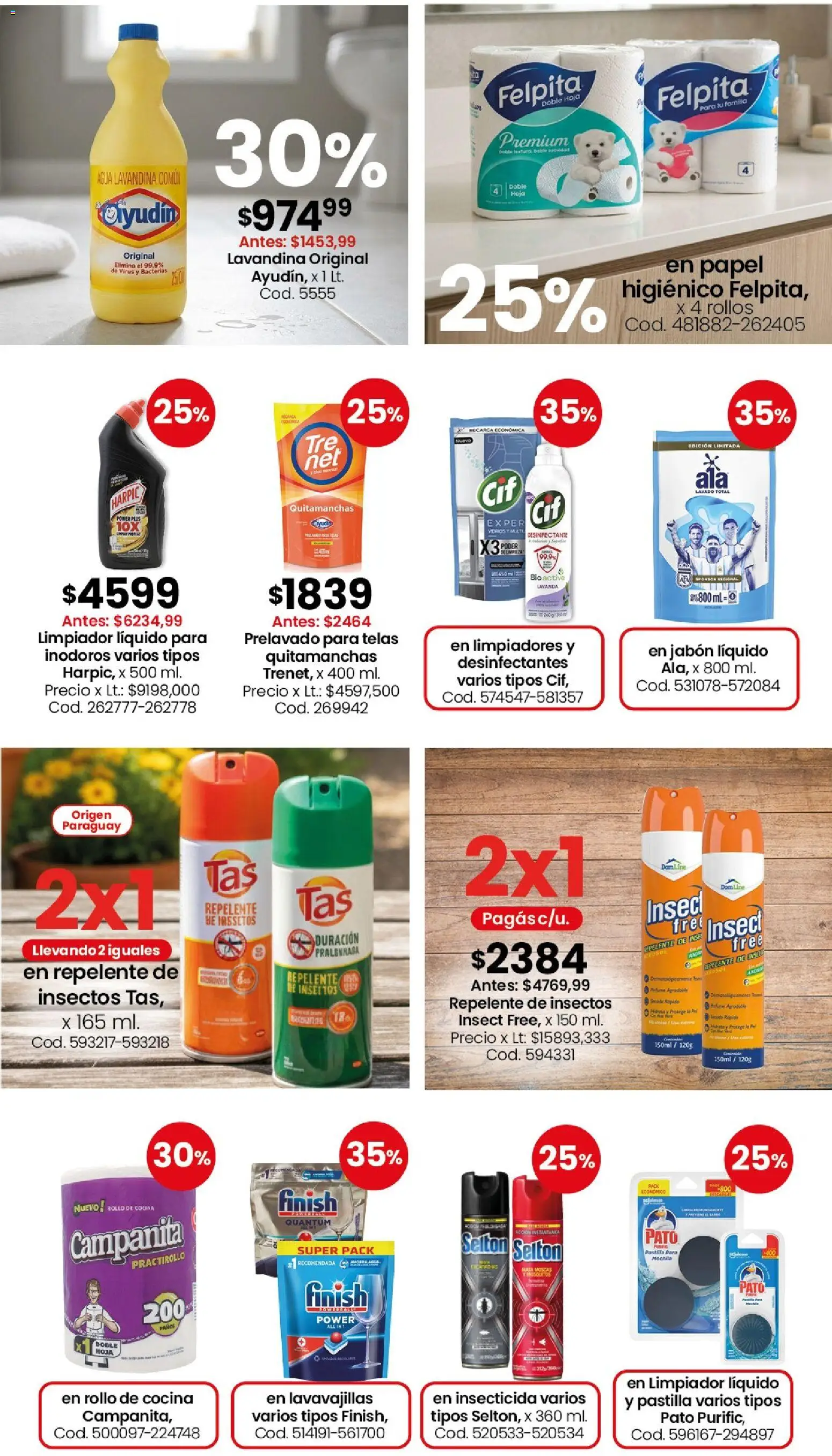 Coto - Perfumería y limpieza │ válido desde el 11.05.2026 | Página: 2 | Productos: Desinfectante, Lavavajillas, Quitamanchas, Limpiador