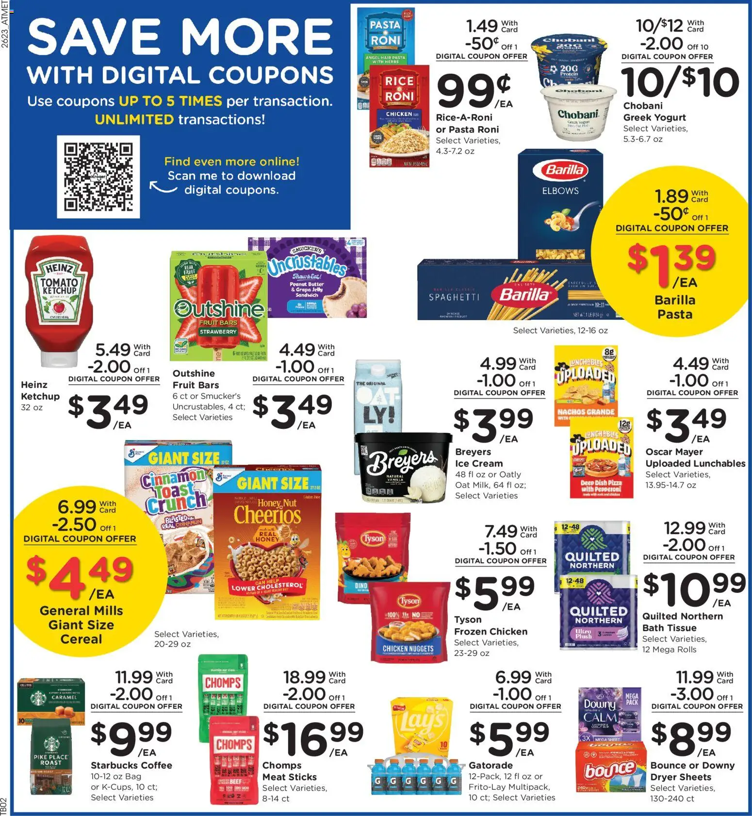 Kroger Weekly Ad - valid from 07/08/2026 | Page: 6 | Products: Bath, Pasta, Ice cream, Sheet