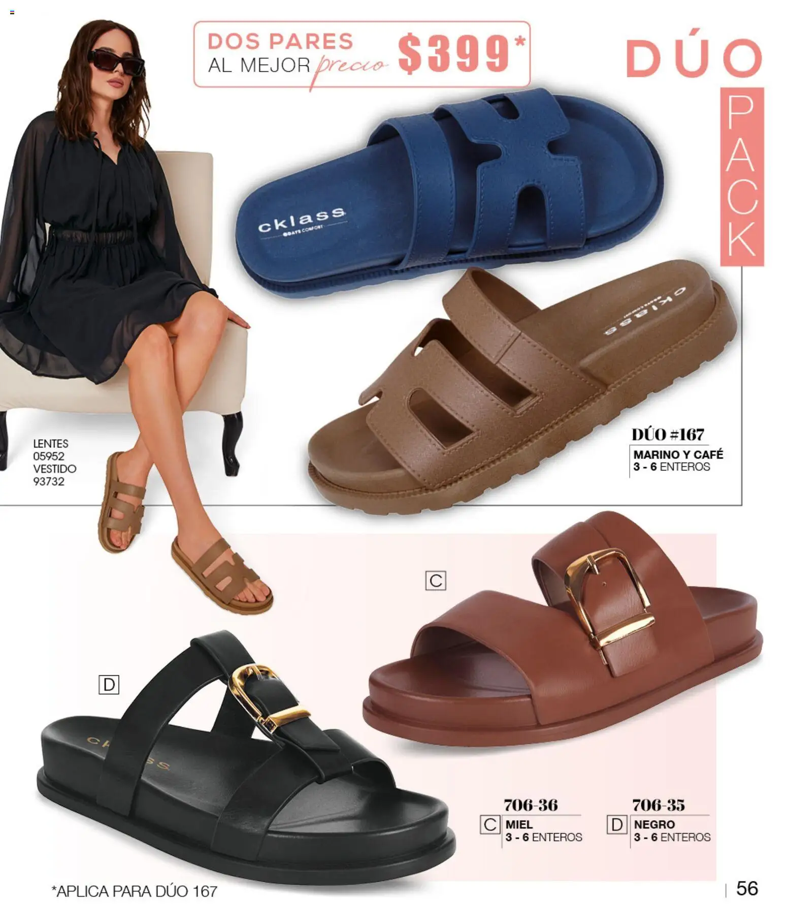 Nuevas ofertas de Cklass válidas en toda la República Mexicana desde el 08/07/2026. ¡Encuentra las mejores ofertas en Cklass catálogo Sandalias! | Página: 63 | Productos: Lentes, Café, Vestido