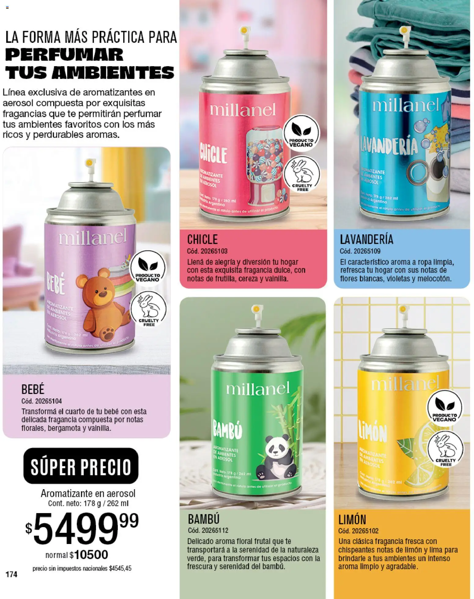 Millanel - Catálogo │ válido desde el 30/03/2026 | Página: 174 | Productos: Flores, Fragancia, Ropa, Té