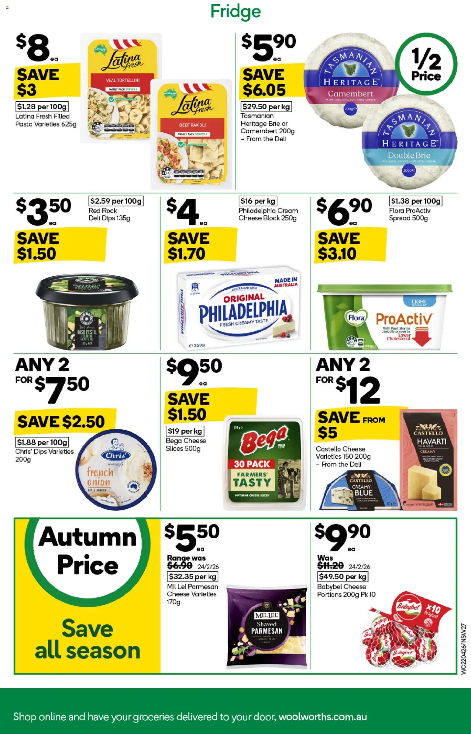Woolworths catalogue - valid from 22.04.2026 | Page: 27 | Products: Light, Cheese, Pasta, Cream