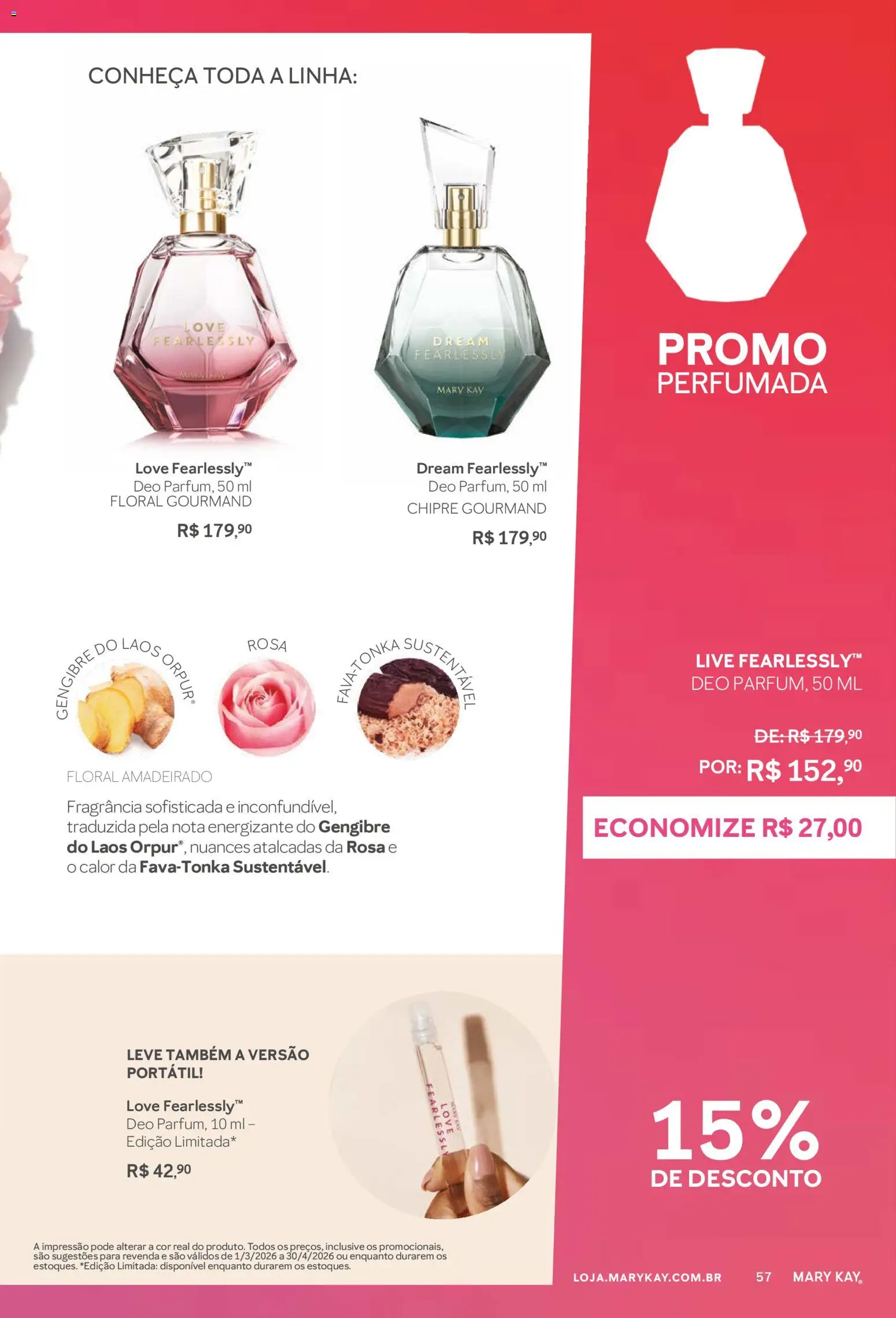 Mary Kay Folheto - válido de 01/03/2026 | Página: 57 | Produtos: Gengibre, Fragrância