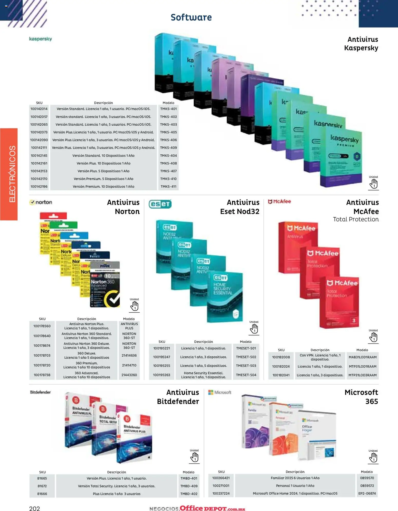 Nuevas ofertas de Office Depot válidas en toda la República Mexicana desde el 12/01/2026. ¡Encuentra las mejores ofertas en Office Depot catálogo 2026! | Página: 204