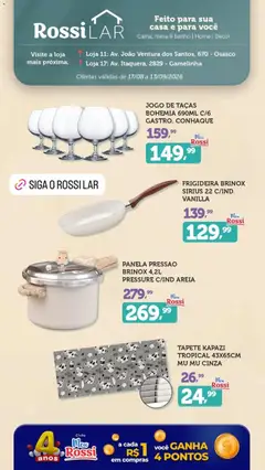 Rossi Supermercados ofertas LAR - Pré-Visualização do folheto da loja Rossi Supermercados, válido de 17/08/2026 | Página: 1