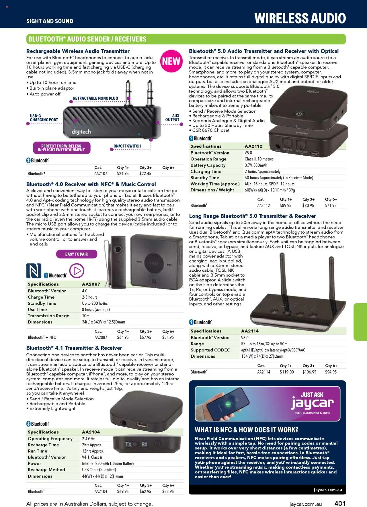 Jaycar catalogue - valid from 09/07/2025 | Page: 401 | Products: Bluetooth headphones, Phone, Cable, Usb