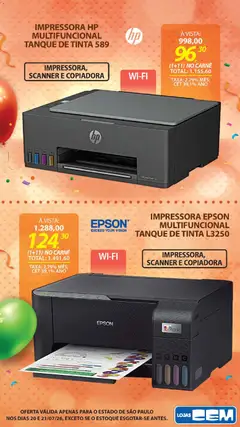 Lojas Cem - Ofertas atuais - Pré-Visualização do folheto da loja Lojas Cem, válido de 20/07/2026 | Página: 17 | Produtos: Multifuncional, Carne, Tanque, Tinta
