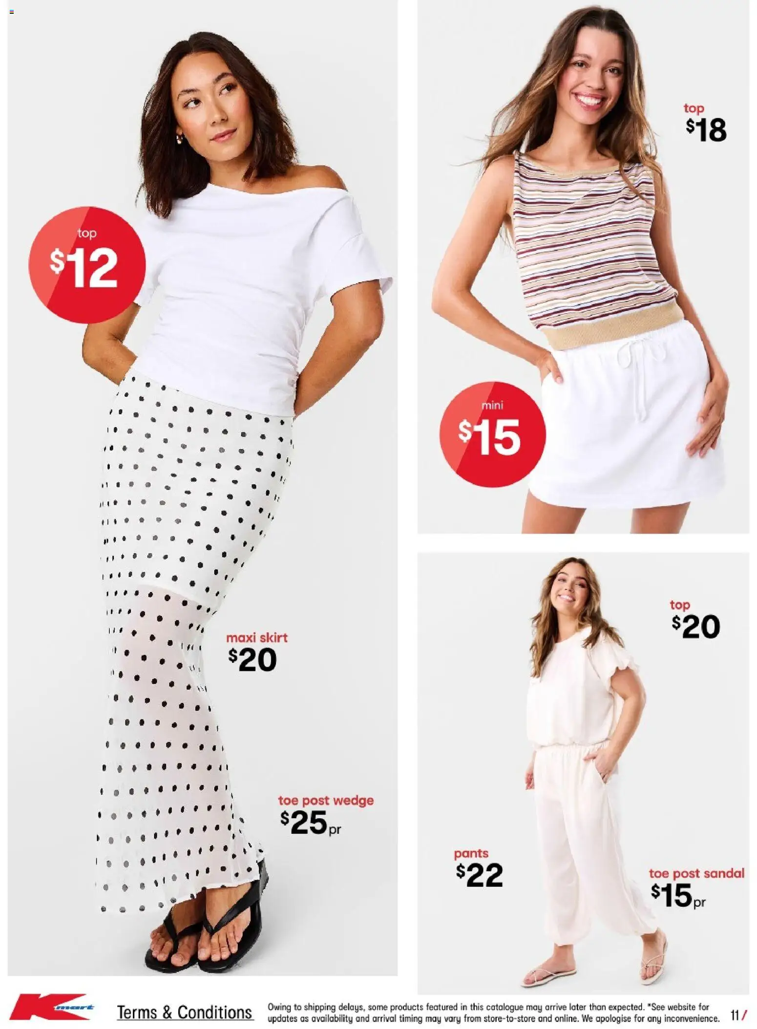 Kmart catalogue - valid from 01/10/2026 | Page: 11 | Products: Maxi skirt, Pants
