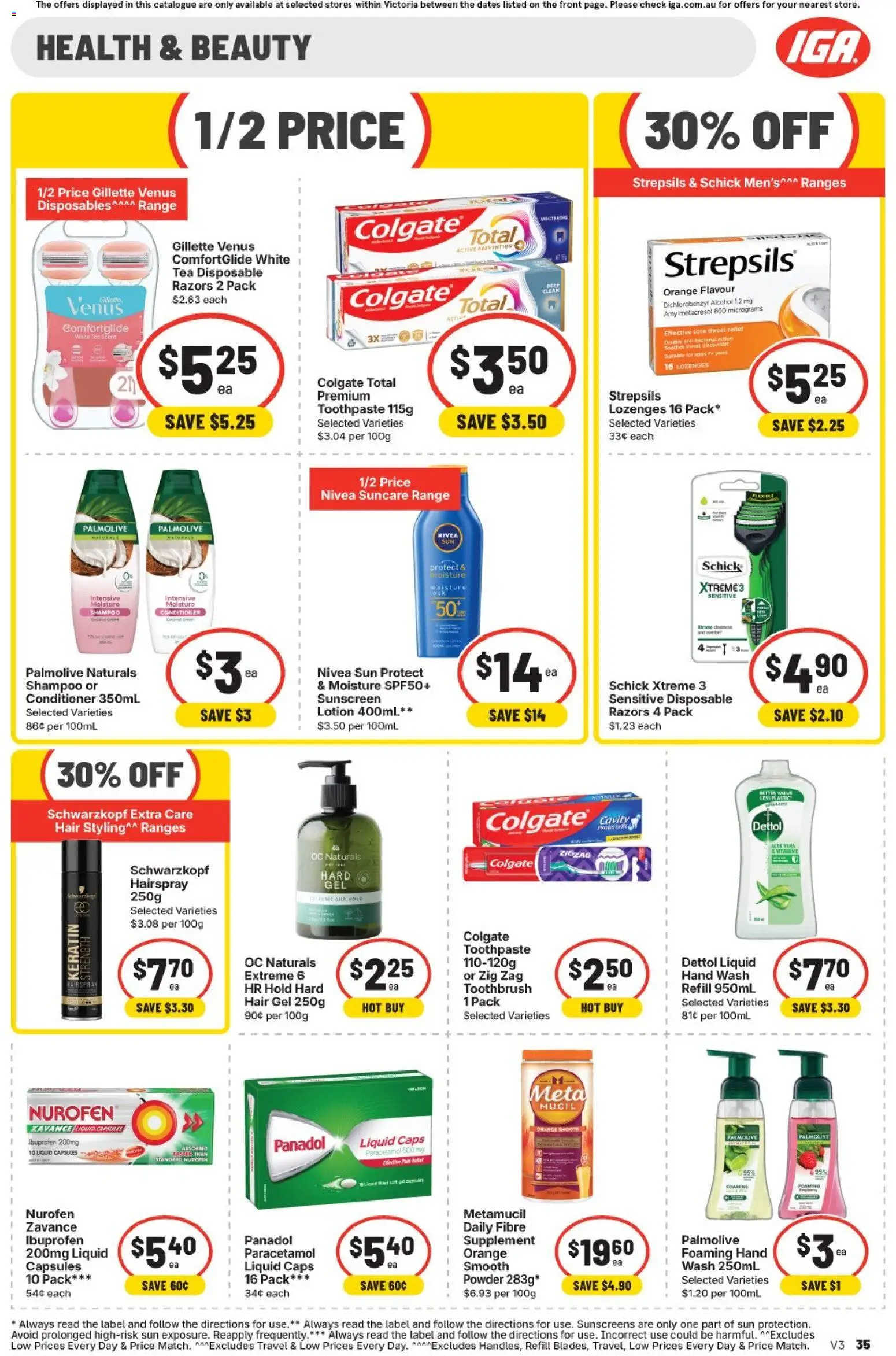 IGA catalogue - valid from 30/09/2026 | Page: 41 | Products: Conditioner, Sunscreen, Toothpaste, Capsules