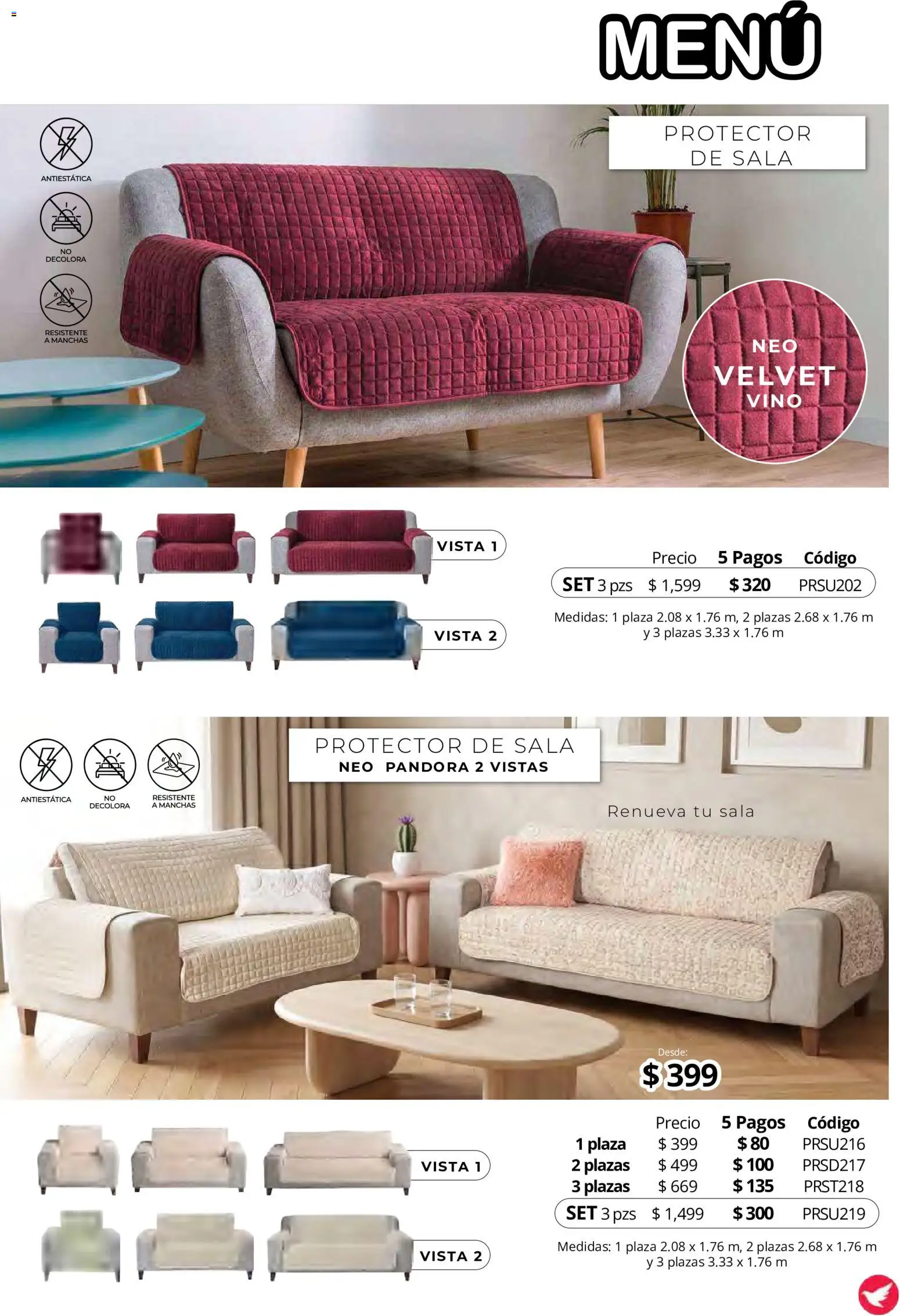 Nuevas ofertas de Colchas Concord válidas en toda la República Mexicana desde el 15/10/2026. ¡Encuentra las mejores ofertas en Colchas Concord catálogo! | Página: 174