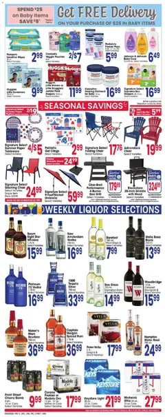 Preview of Jewel Osco weekly ads valid from 20.05.2026 | Page: 7 | Products: Chair, Bourbon, Freezer, Fan