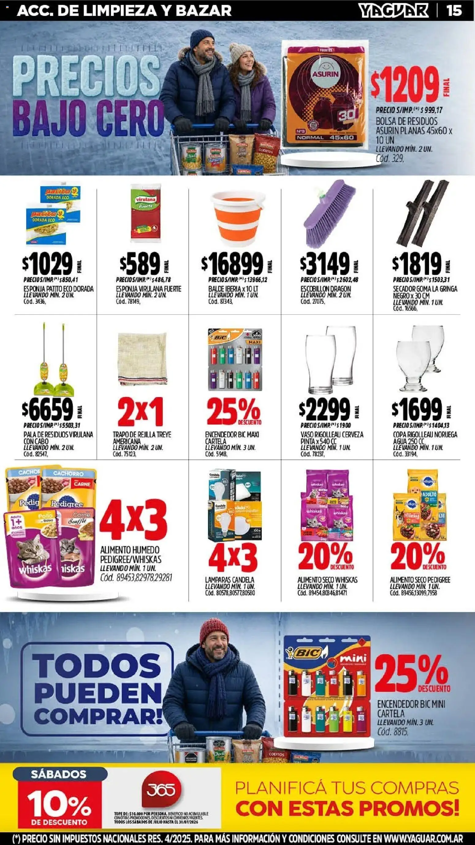Yaguar - Oferta Semanal Chaco │ válido desde el 27/07/2026 | Página: 17 | Productos: Encendedor, Pollo, Rejilla, Cerveza