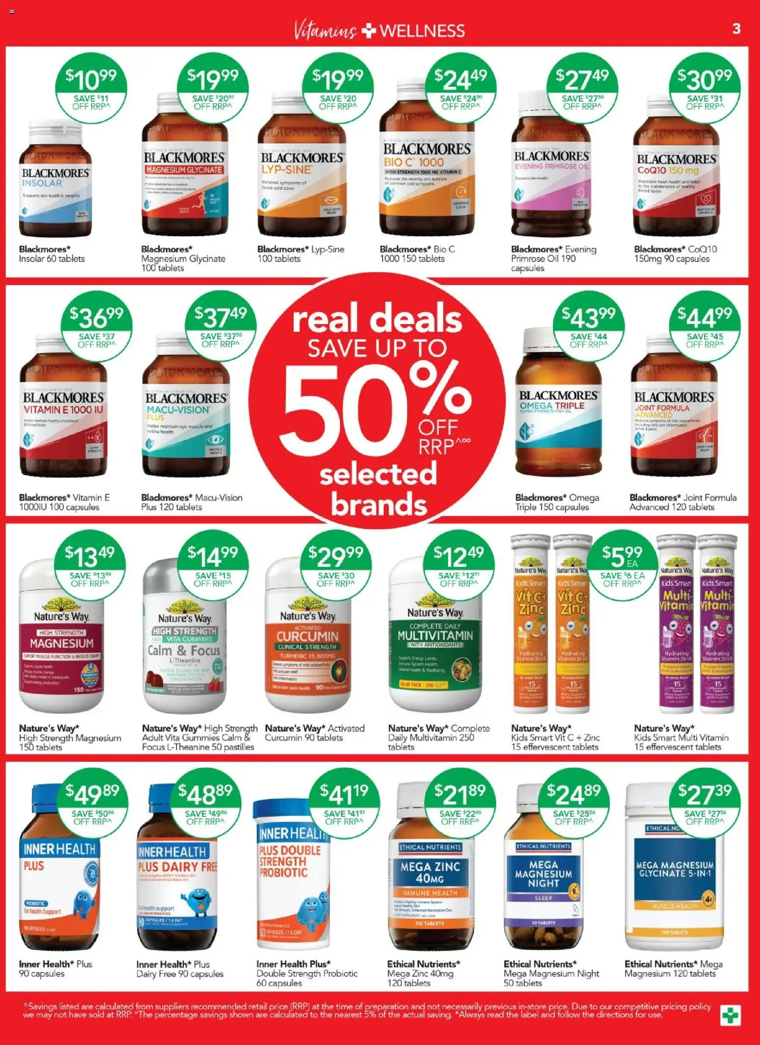 Terry White catalogue - valid from 20/08/2026 | Page: 3 | Products: Dairy, Oil, Nutrients, Zinc