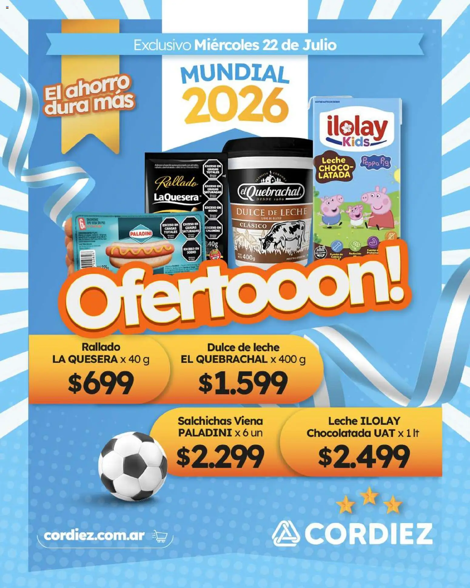Cordiez Nuevos Ofertooones activados │ válido desde el 10/07/2026 | Página: 4 | Productos: Dulce de leche, Leche, Chocolatada