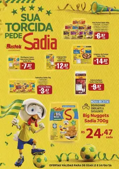Bistek Supermercados ofertas Sadia - Pré-Visualização do folheto da loja Bistek Supermercados, válido de 13.06.2026
