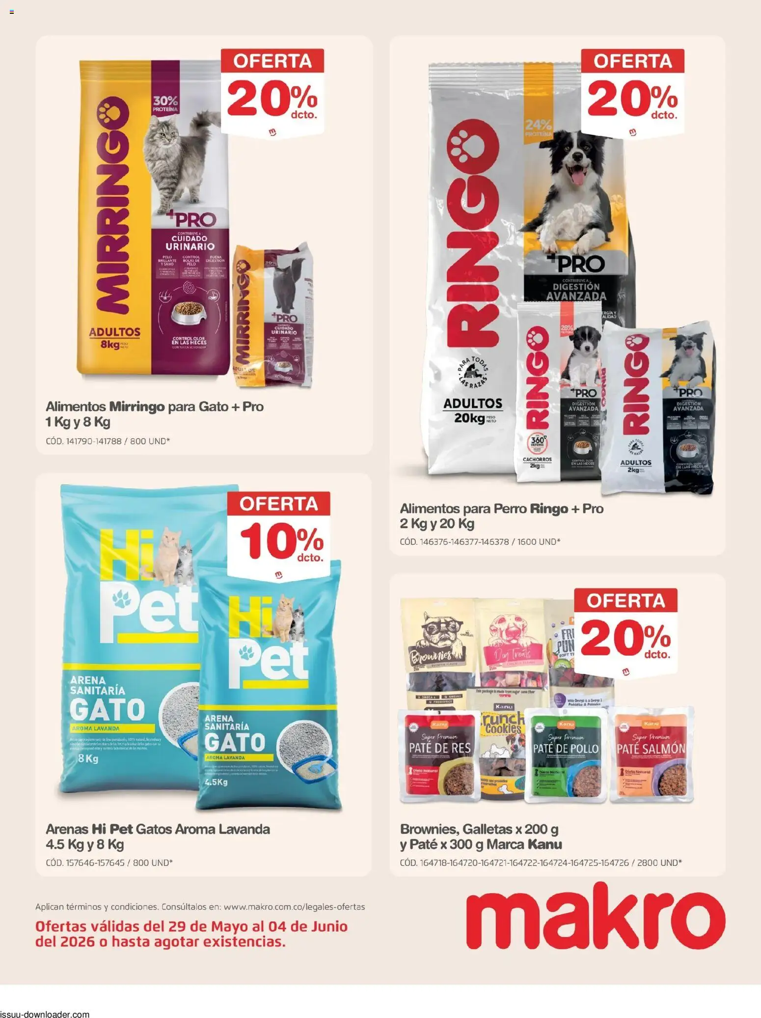 Makro revista - valida desde el 29.05.2026 | Página: 27 | Productos: Pollo, Galletas, Paté, Crema de leche