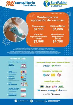 Vista previa de Farmacia San Pablo catálogo, nuevo folleto de la tienda, válido en México a partir del 14.06.2026 | Página: 15 | Productos: Banco, Despensa, Teléfono