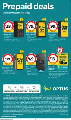 Preview of Optus Portable Modem, Fast download speed, Connect 30 users, 2,000mAh Battery - valid from 30/09/2026 | Page: 46