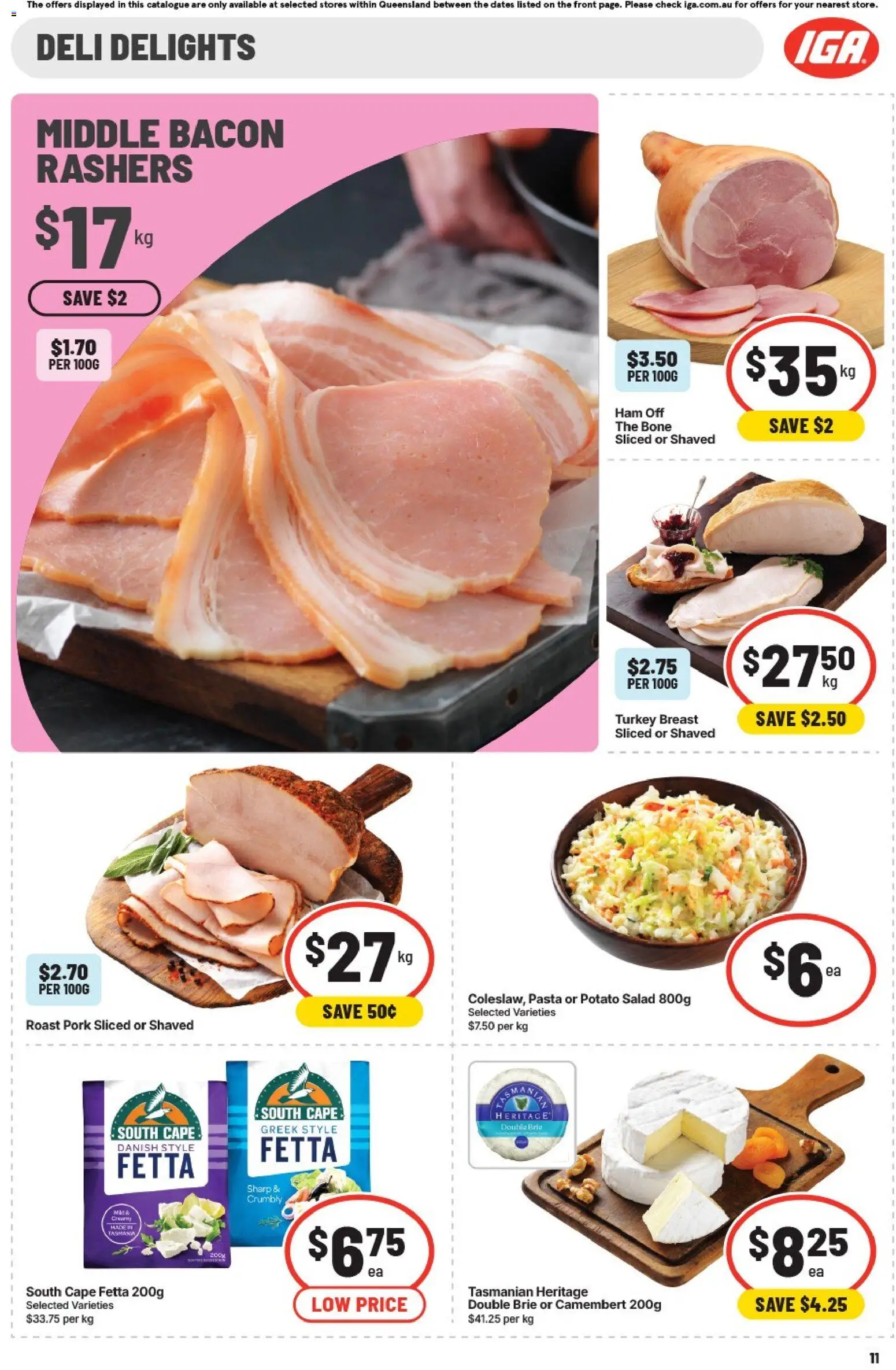 IGA catalogue - valid from 16/09/2026 | Page: 12 | Products: Turkey breast, Ham, Camembert, Turkey