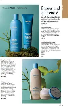 Preview of Deep Moisture Hair Mask, For deep moisture and frizz control. Perfect for dry hair, leaves strands feeling softer, stronger and frizz-free. Intensely hydrates with hyaluronic acid. Infused with Hydro Green Pearls that dissolve on contact. 200 ml from shop Avon valid from 21.05.2026 | Page: 43