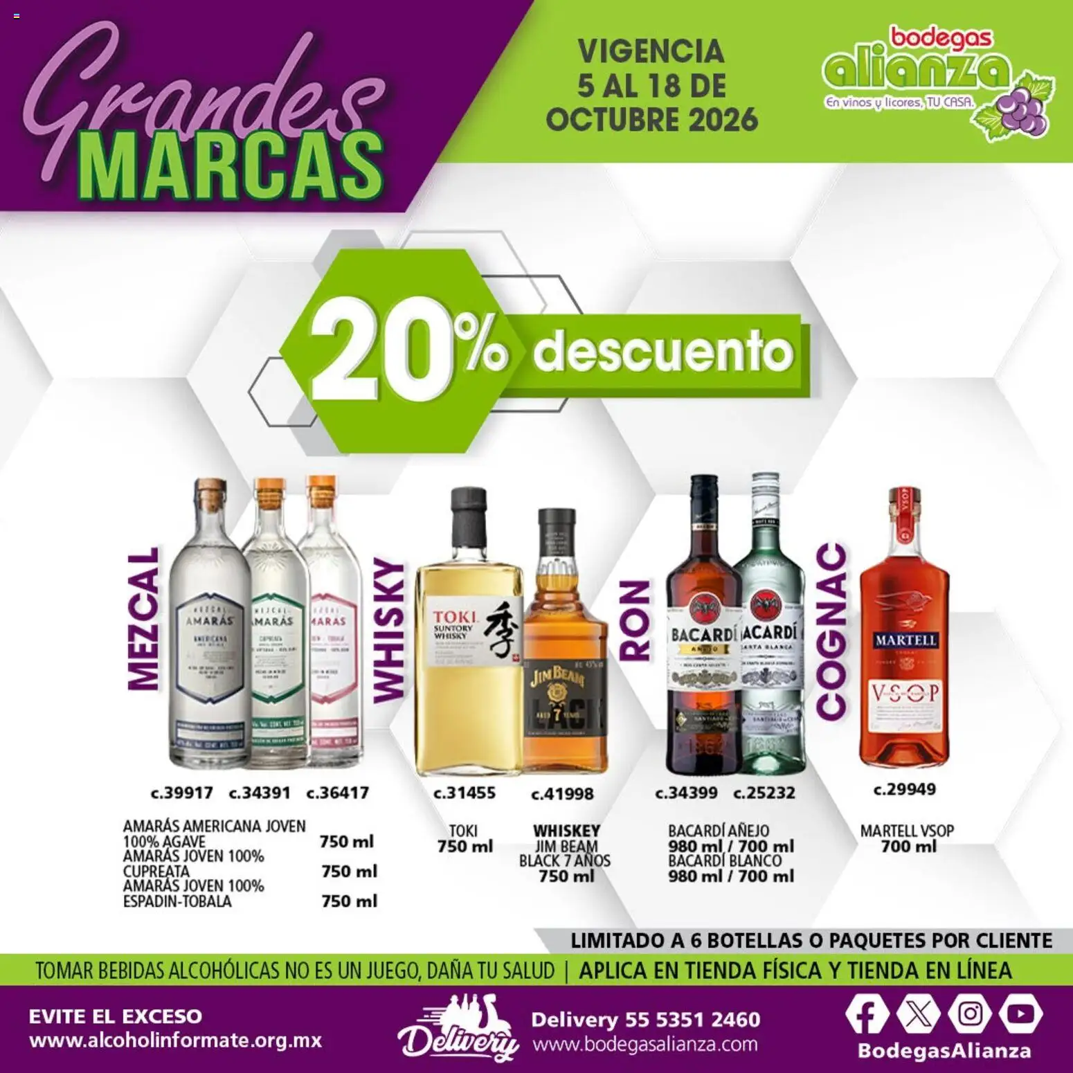 Nuevas ofertas de Bodegas Alianza válidas en toda la República Mexicana desde el 05/10/2026. ¡Encuentra las mejores ofertas en Bodegas Alianza catálogo Grandes Marcas! | Página: 8
