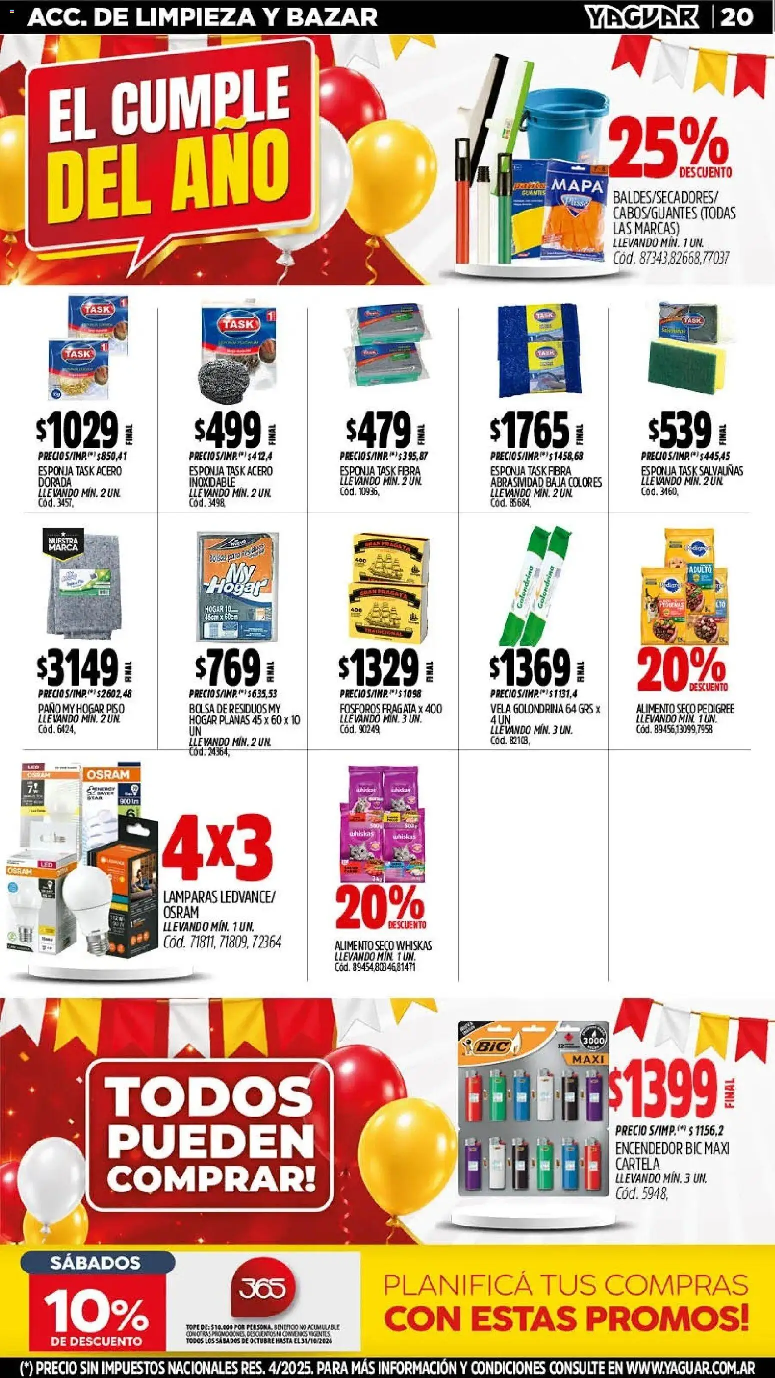Yaguar - Oferta Semanal Mar del Plata │ válido desde el 26/10/2026 | Página: 21