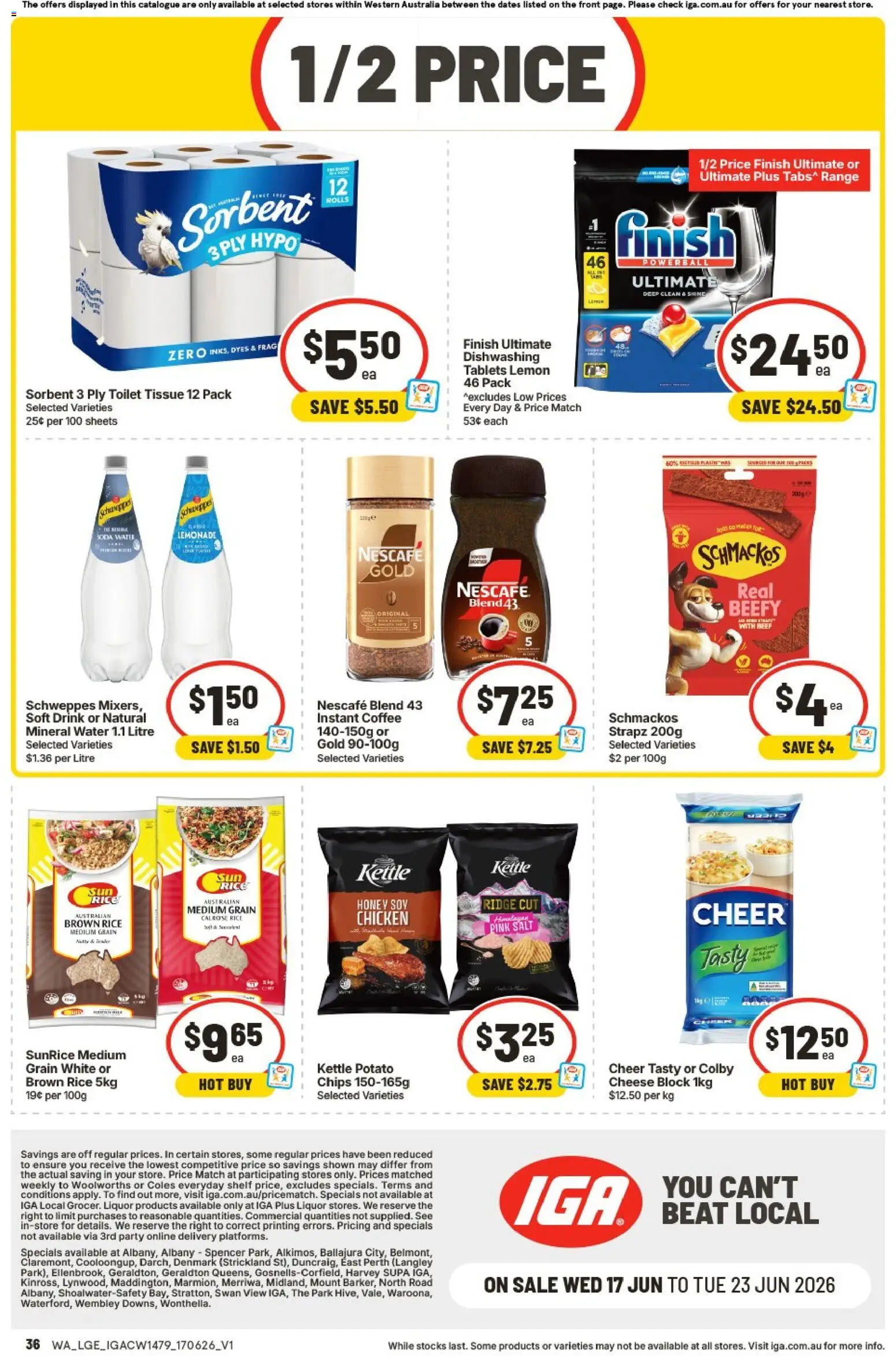 IGA catalogue - valid from 17.06.2026 | Page: 33 | Products: Shelf, Honey, Rice, Kettle