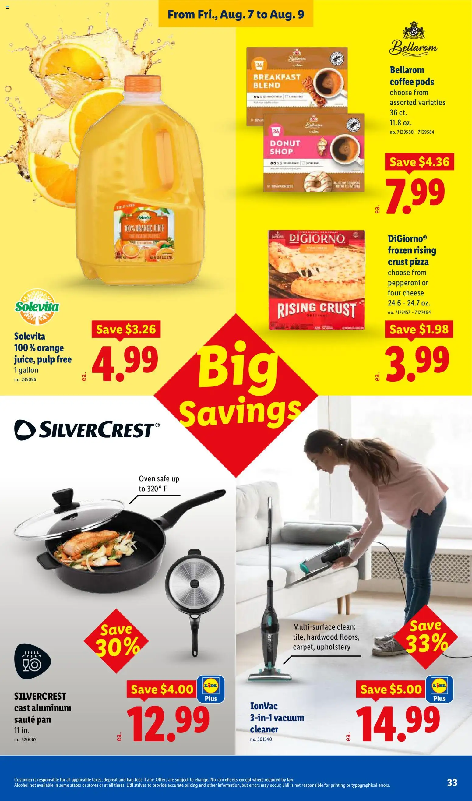 Lidl Weekly Ad - valid from 08/05/2026 | Page: 33 | Products: Vacuum, Coffee, Juice, Bag
