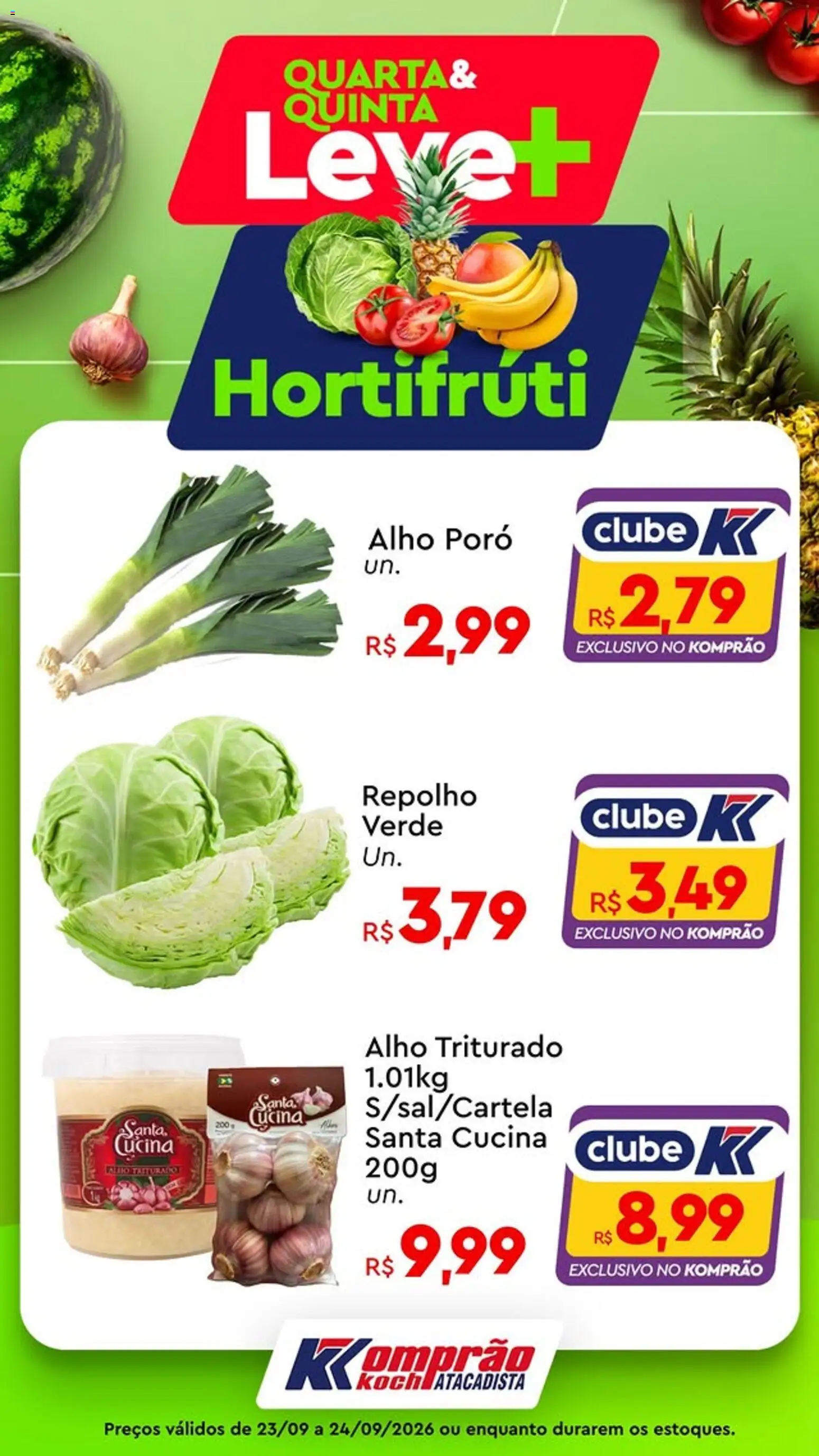 Komprao Atacadista Folheto - válido de 23/09/2026 | Página: 6 | Produtos: Alho, Repolho