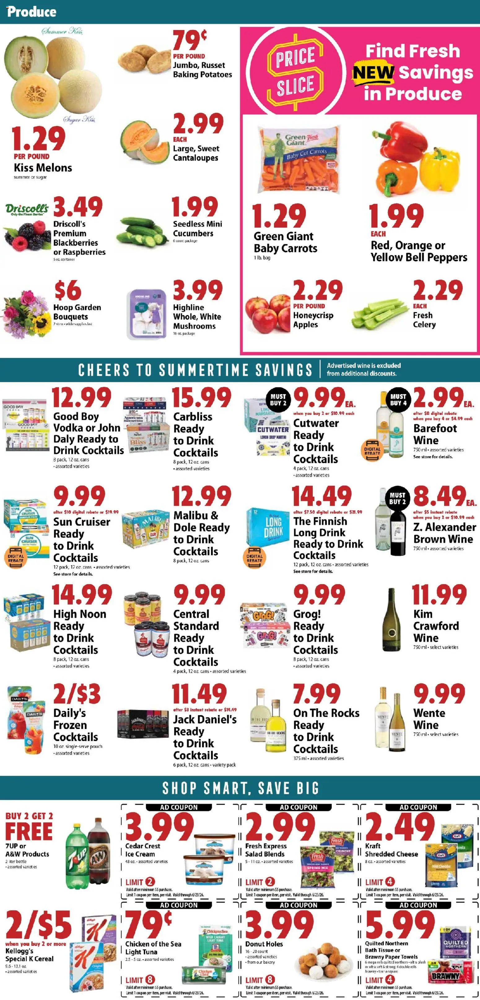 Festival Foods Weekly Ad - valid from 17.06.2026 | Page: 2 | Products: Berries, Bath, Ice cream, Bag