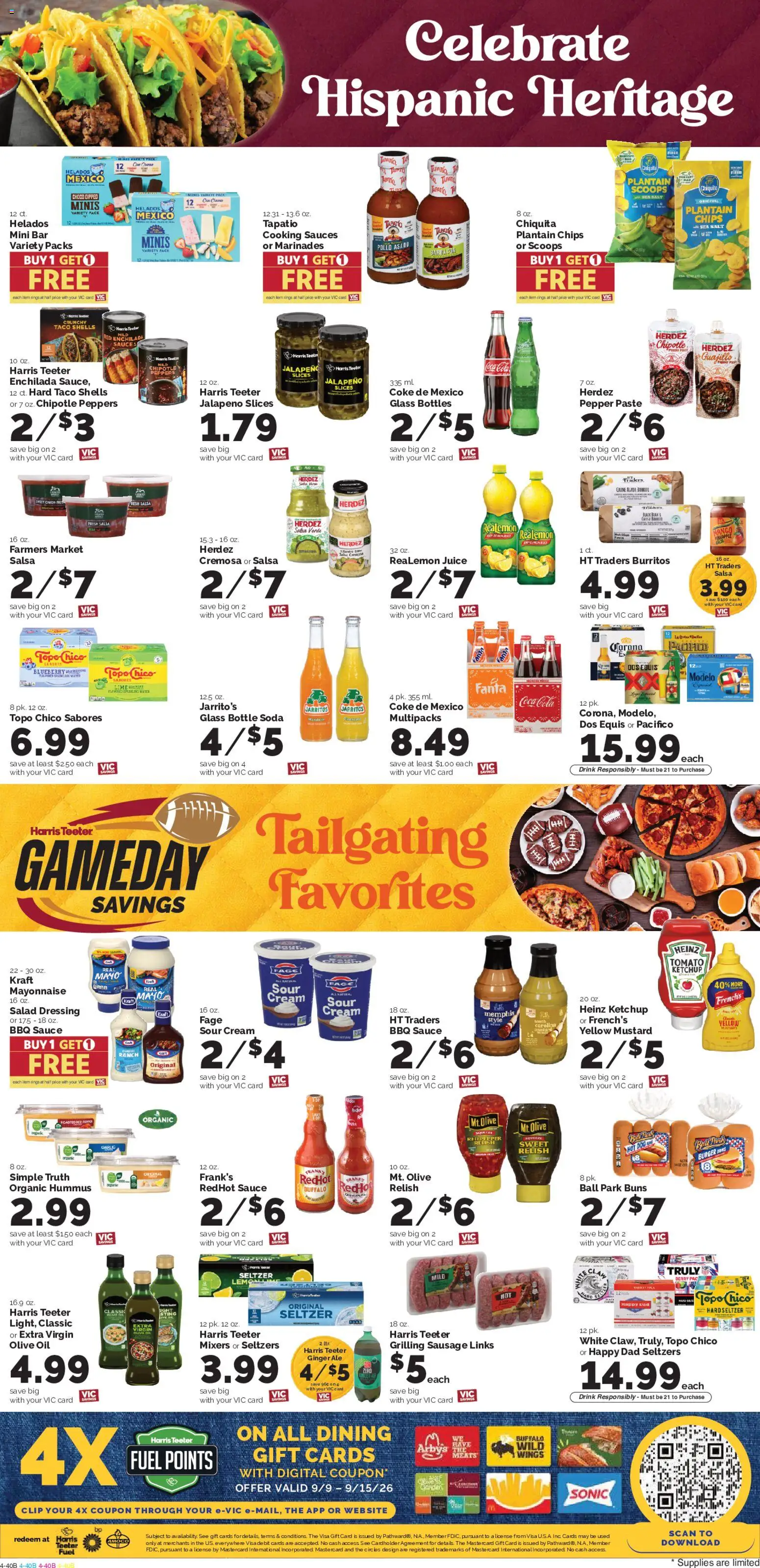 Harris Teeter Weekly Ad - valid from 09/09/2026 | Page: 7 | Products: Peppers, Mustard, Mayonnaise, Garlic