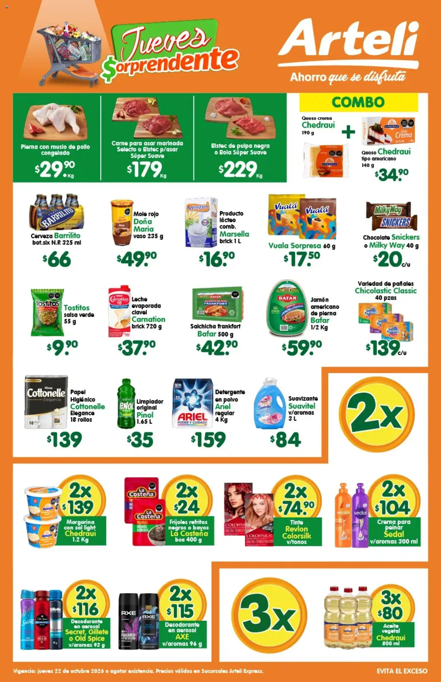 Nuevas ofertas de Arteli válidas en toda la República Mexicana desde el 22/10/2026. ¡Encuentra las mejores ofertas en Arteli folleto Express! | Página: 1