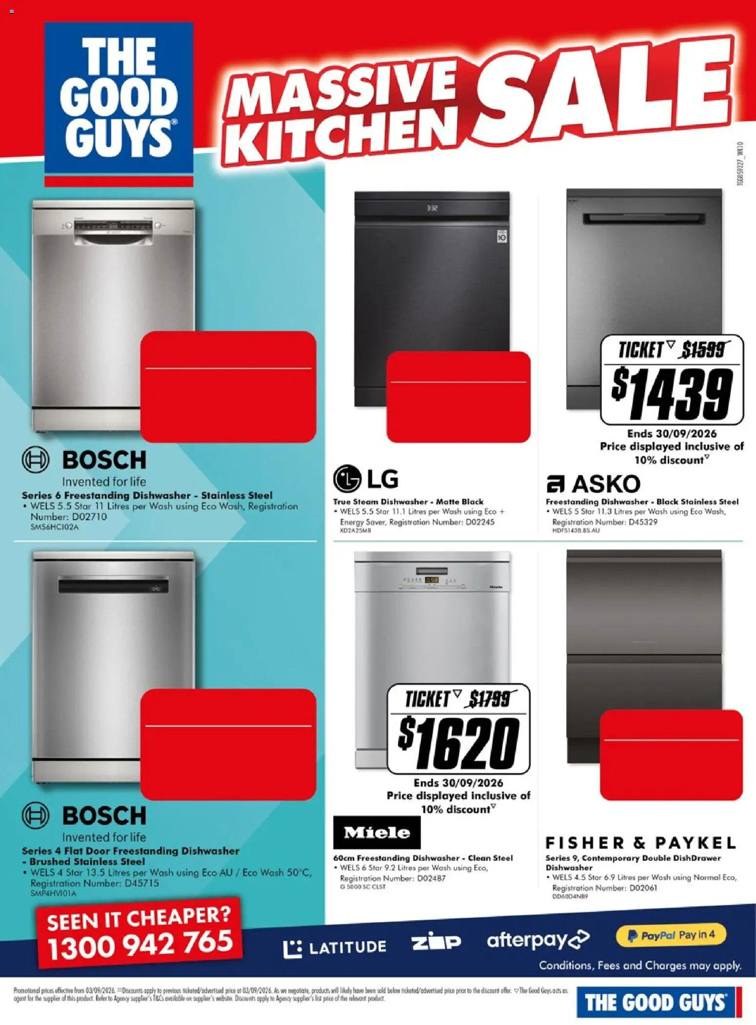 The Good Guys catalogue - valid from 03/09/2026 | Page: 11 | Products: Door, Dishwasher