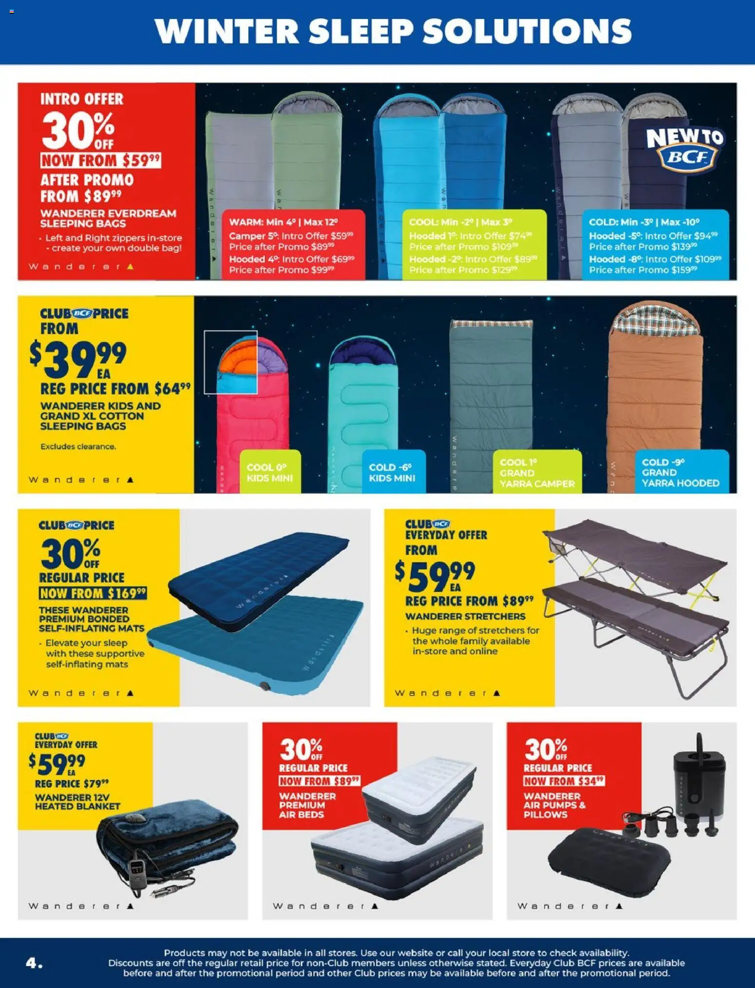 BCF catalogue - valid from 12.05.2026 | Page: 4 | Products: Pumps, Bag, Blanket