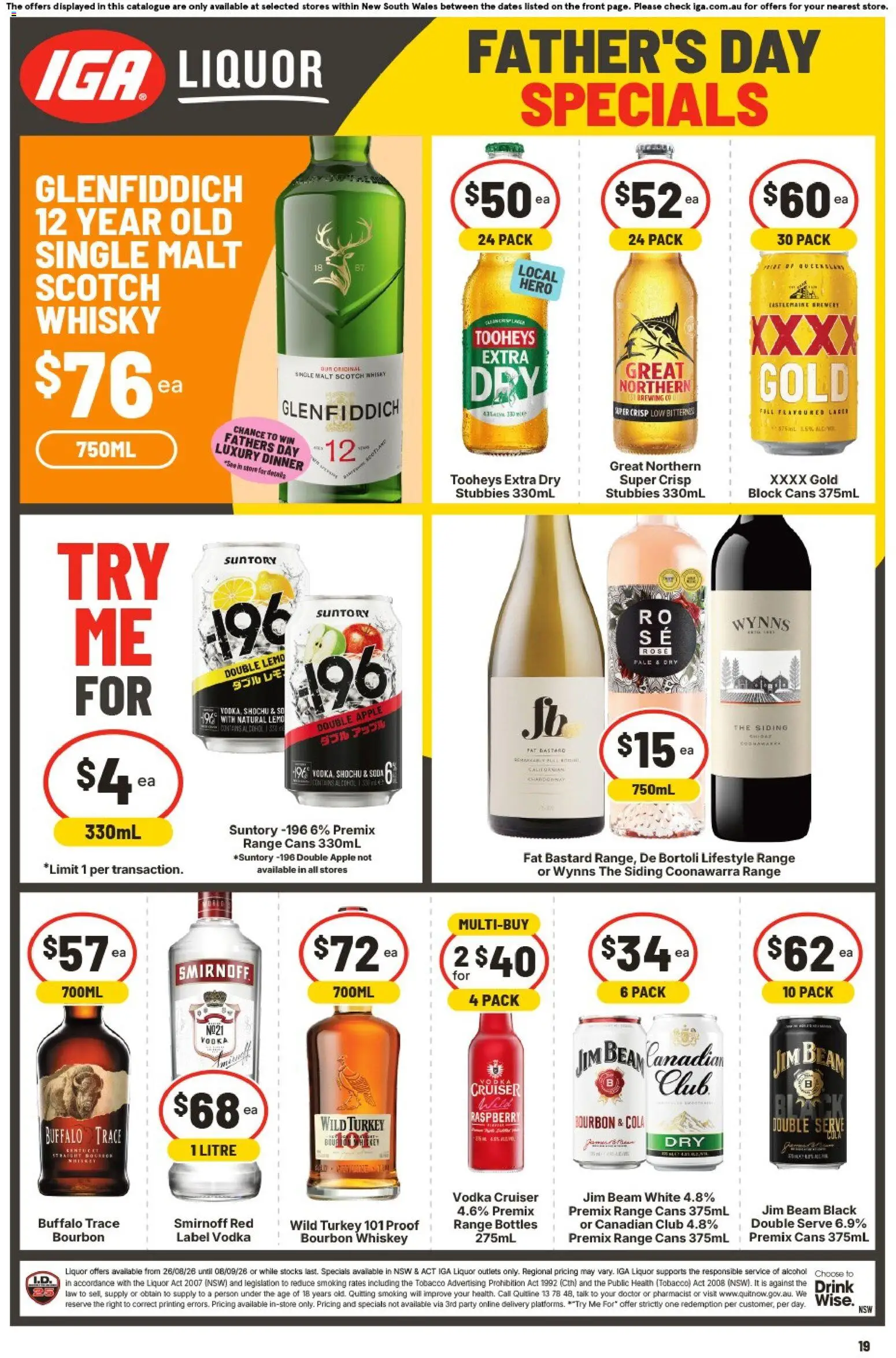 IGA catalogue - valid from 25/08/2026 | Page: 26 | Products: Scotch whisky, Vodka, Whiskey, Turkey