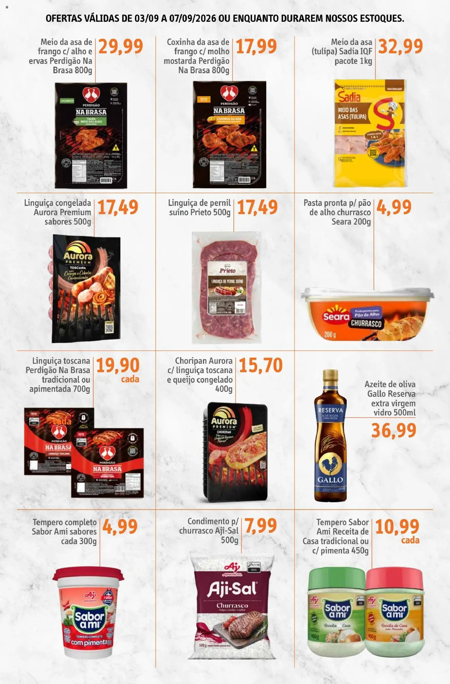 Sonda Folheto - válido de 03/09/2026 | Página: 2 | Produtos: Mostarda, Pimenta, Pao de alho, Pernil