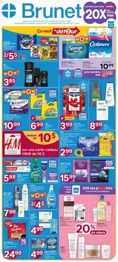 Preview of Brunet weekly flyer / circulaire from shop Brunet valid from Aug 20, 2026