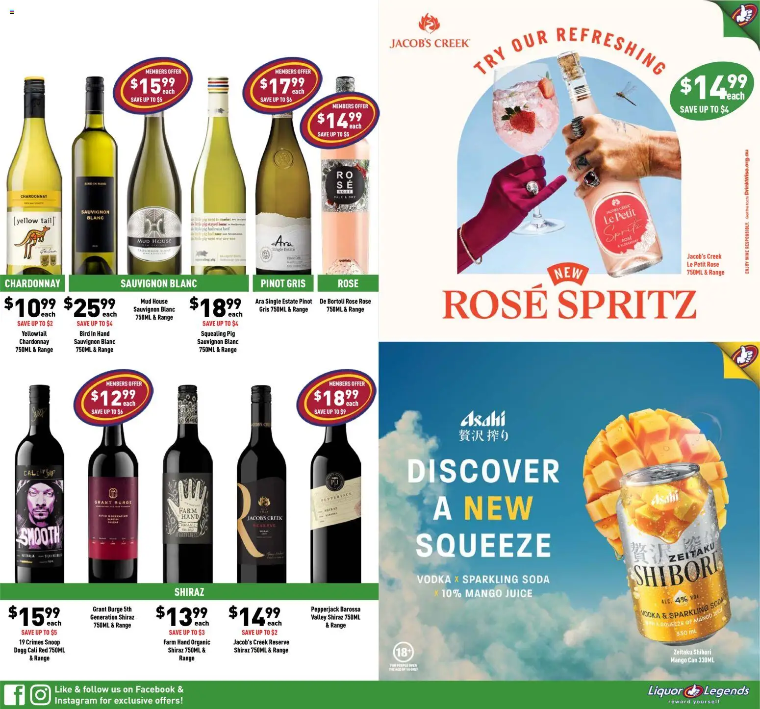 Liquor Legends catalogue - valid from 23/09/2026 | Page: 3 | Products: Juice, Wine, Vodka, Mango