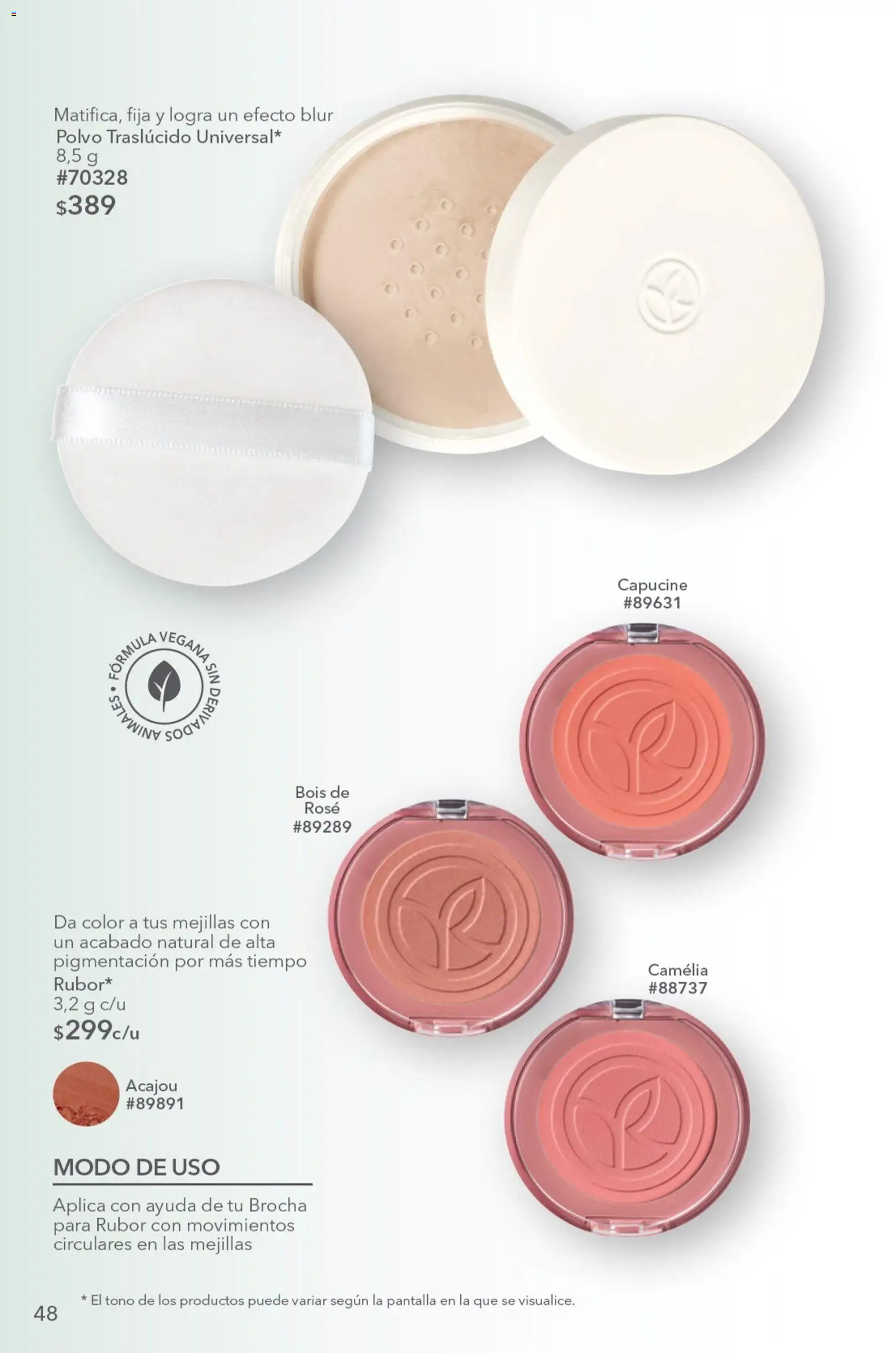 Nuevas ofertas de Yves Rocher válidas en toda la República Mexicana desde el 04/08/2026. ¡Encuentra las mejores ofertas en Yves Rocher campaña 11 2026! | Página: 50 | Productos: Polvo, Rubor