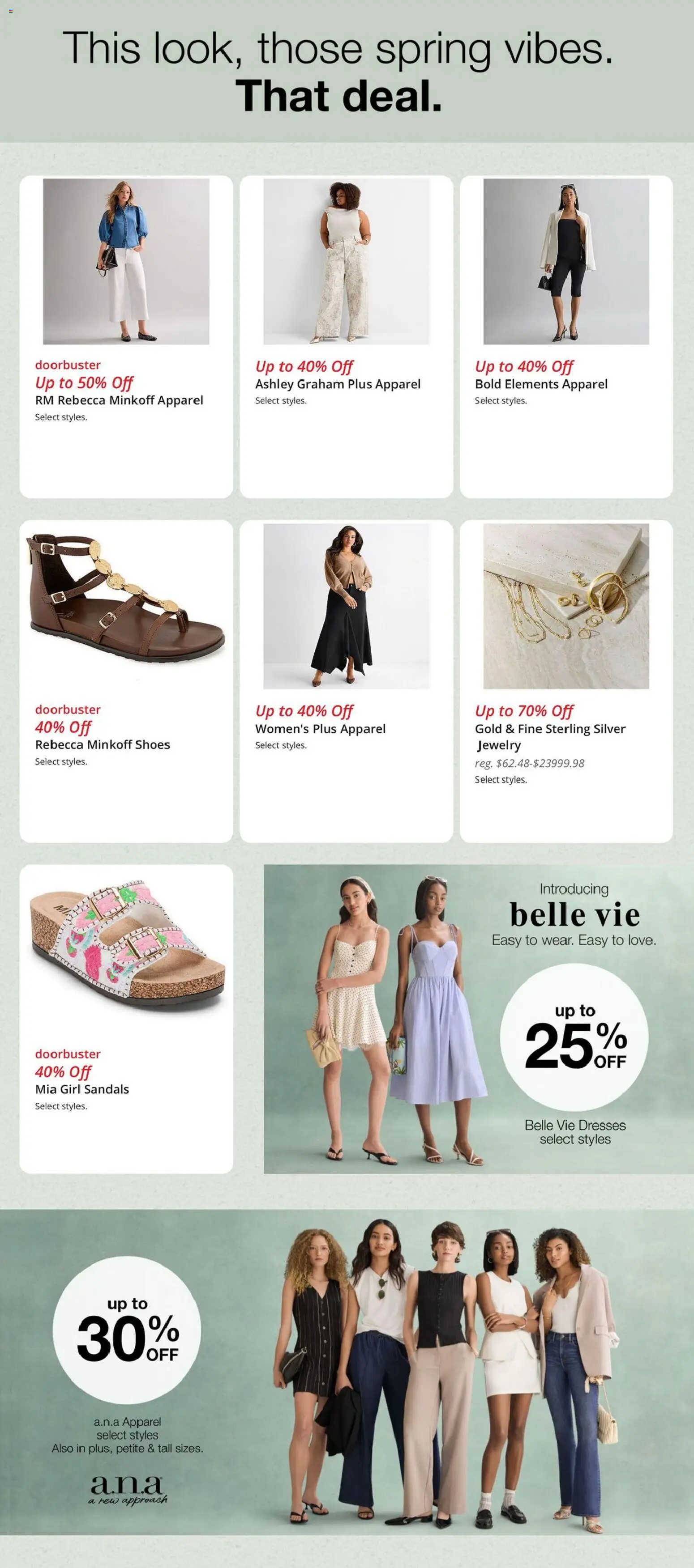JCPenney Weekly Ad - valid from 16.04.2026 | Page: 3 | Products: Sandals