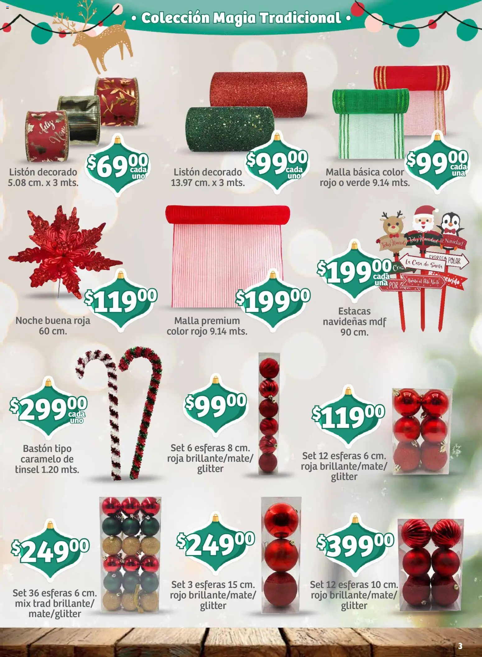Nuevas ofertas de Soriana válidas en toda la República Mexicana desde el 30/09/2026. ¡Encuentra las mejores ofertas en Soriana folleto Decoración de Navidad Mercado! | Página: 3