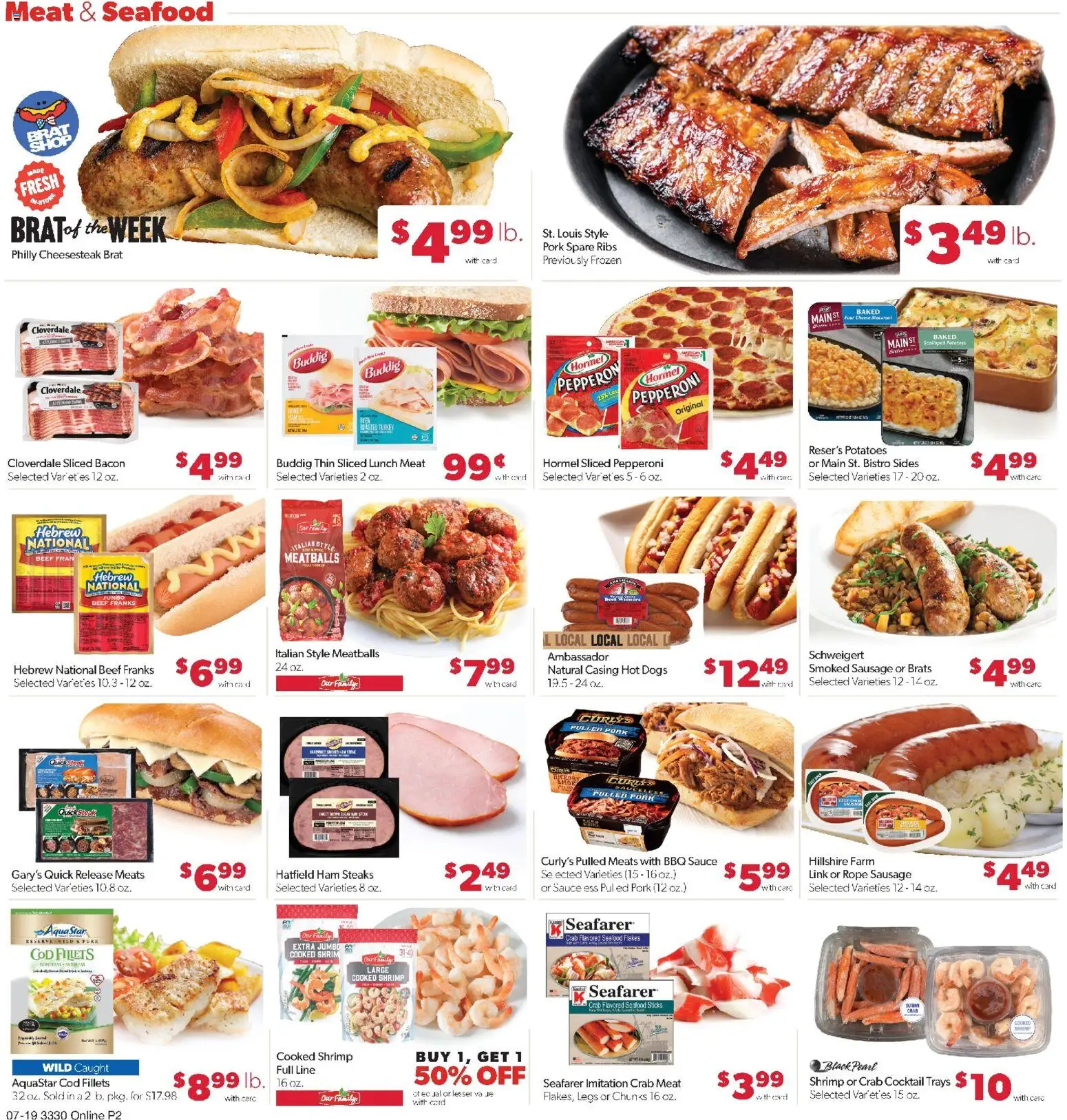 Family Fare Weekly Ad - MN - valid from 07/19/2026 | Page: 7 | Products: Ham, Pork, Flakes, Sausage