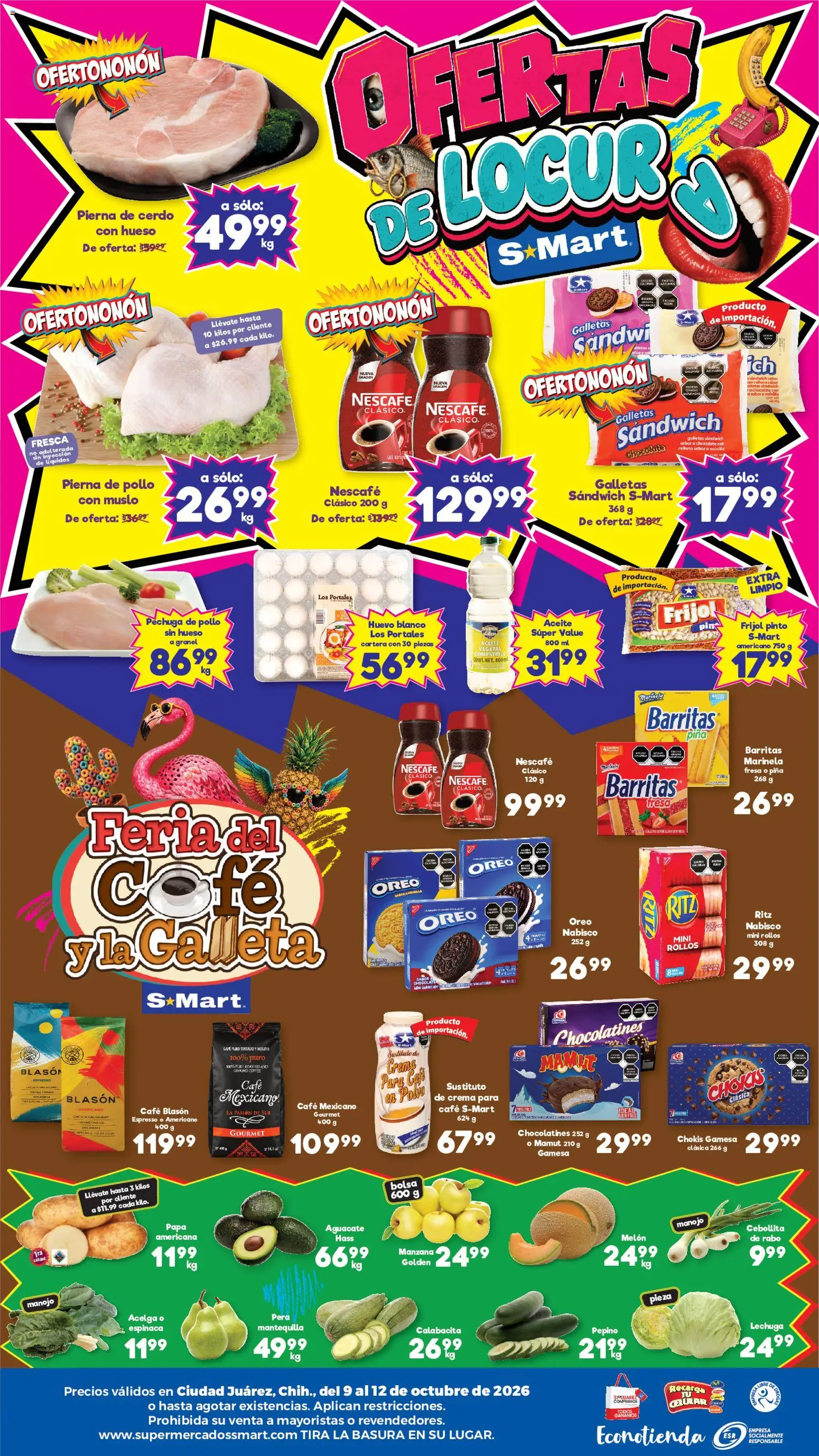 Nuevas ofertas de S-Mart válidas en toda la República Mexicana desde el 09/10/2026. ¡Encuentra las mejores ofertas en S-Mart folleto Juárez! | Página: 2
