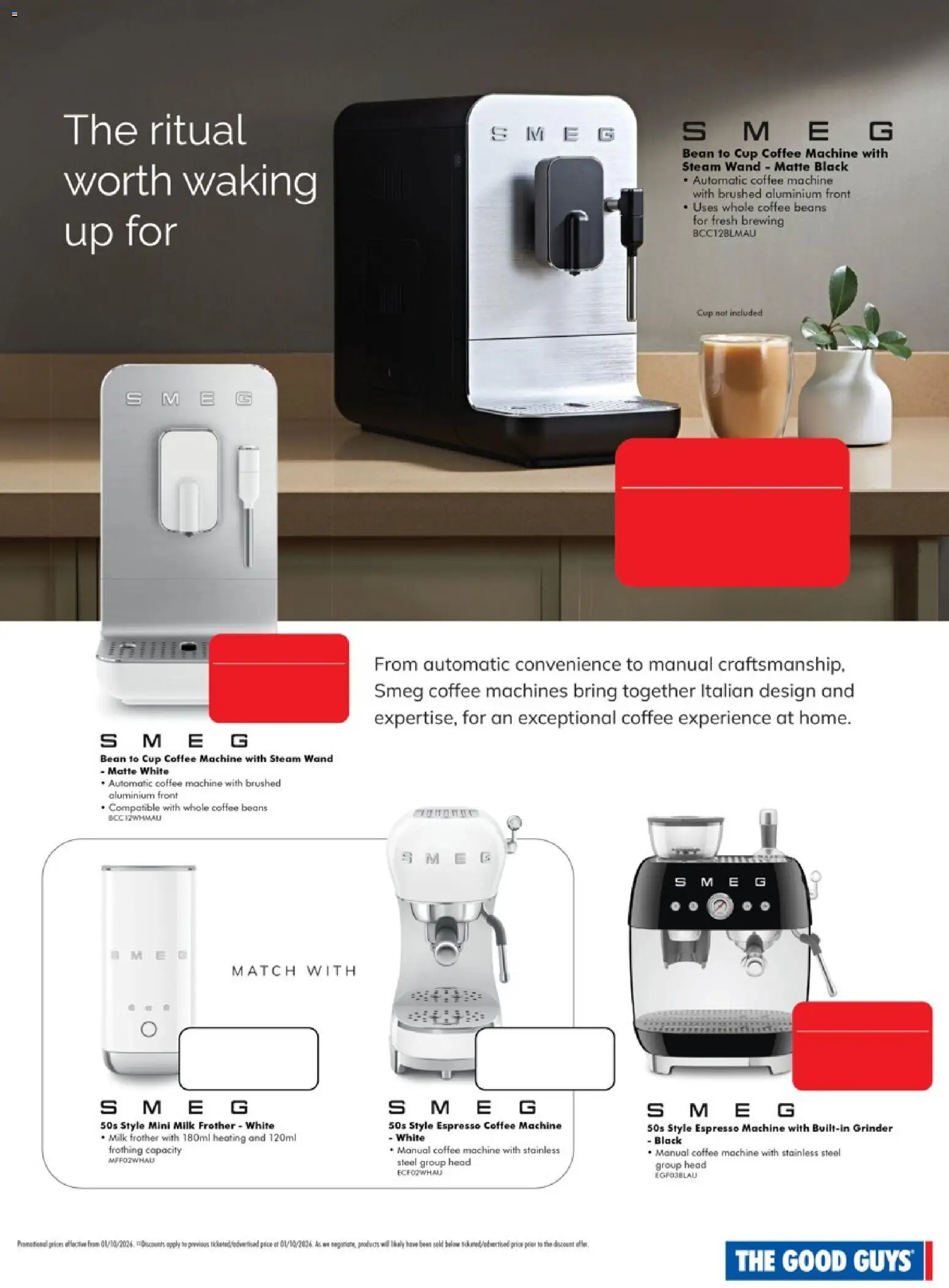 The Good Guys catalogue - valid from 01/10/2026 | Page: 6 | Products: Milk frother, Milk, Coffee, Beans