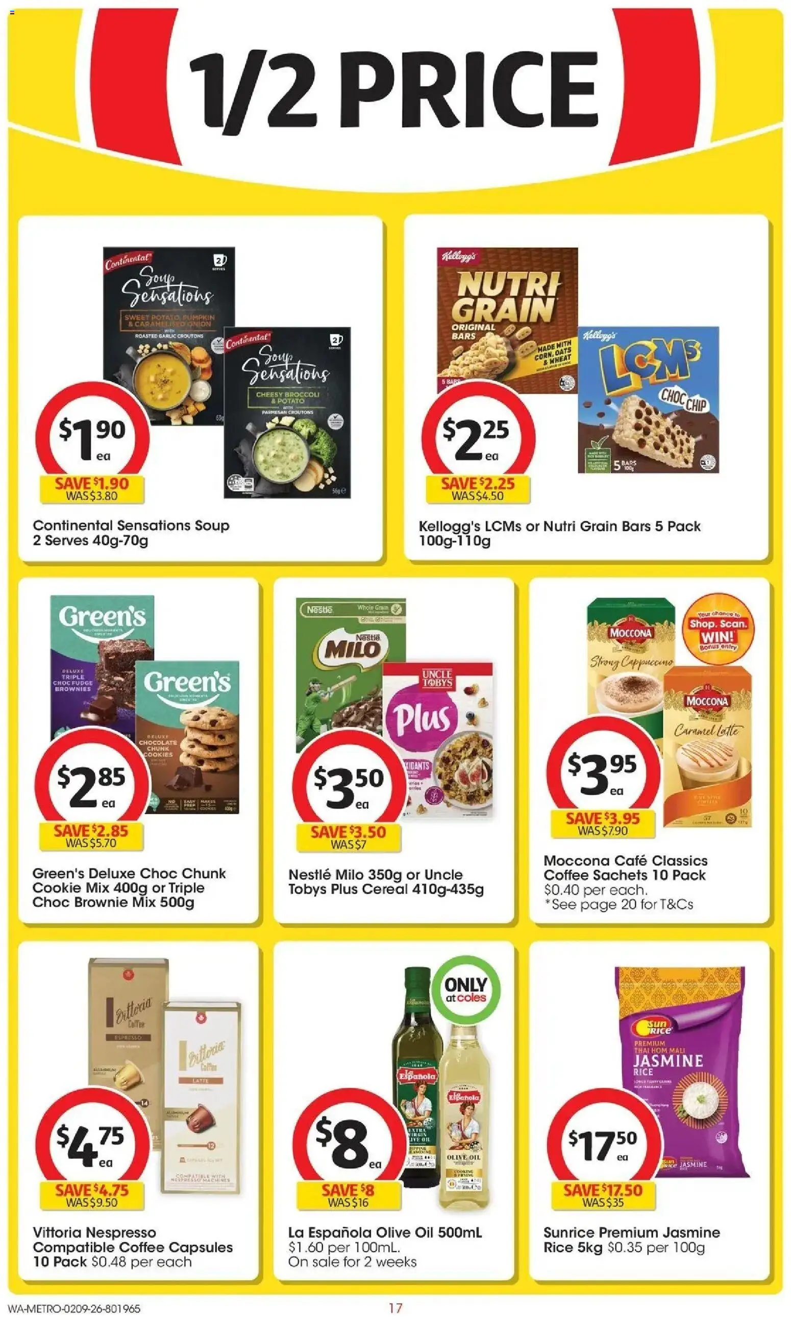 Coles catalogue - valid from 02/09/2026 | Page: 17 | Products: Coffee, Oats, Extra virgin olive oil, Onion