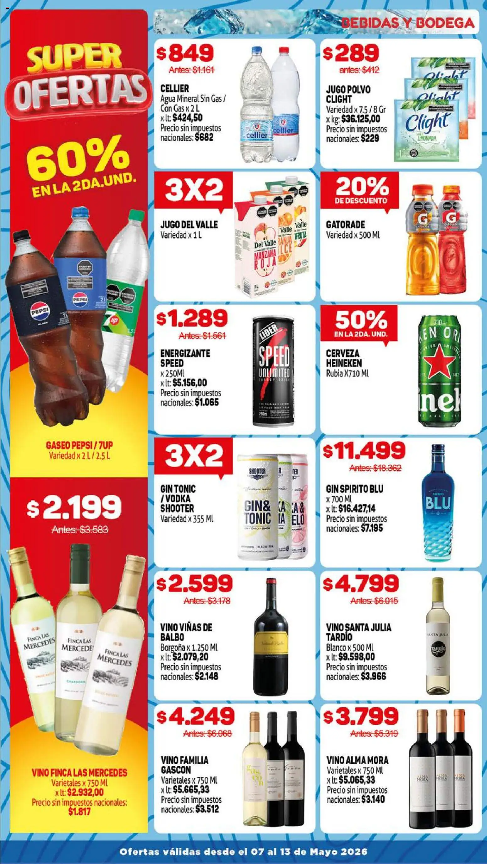 Makro Ofertas Volvete a Ilusionar │ válido desde el 07.05.2026 | Página: 11 | Productos: Polvo, Gin, Agua, Jugo