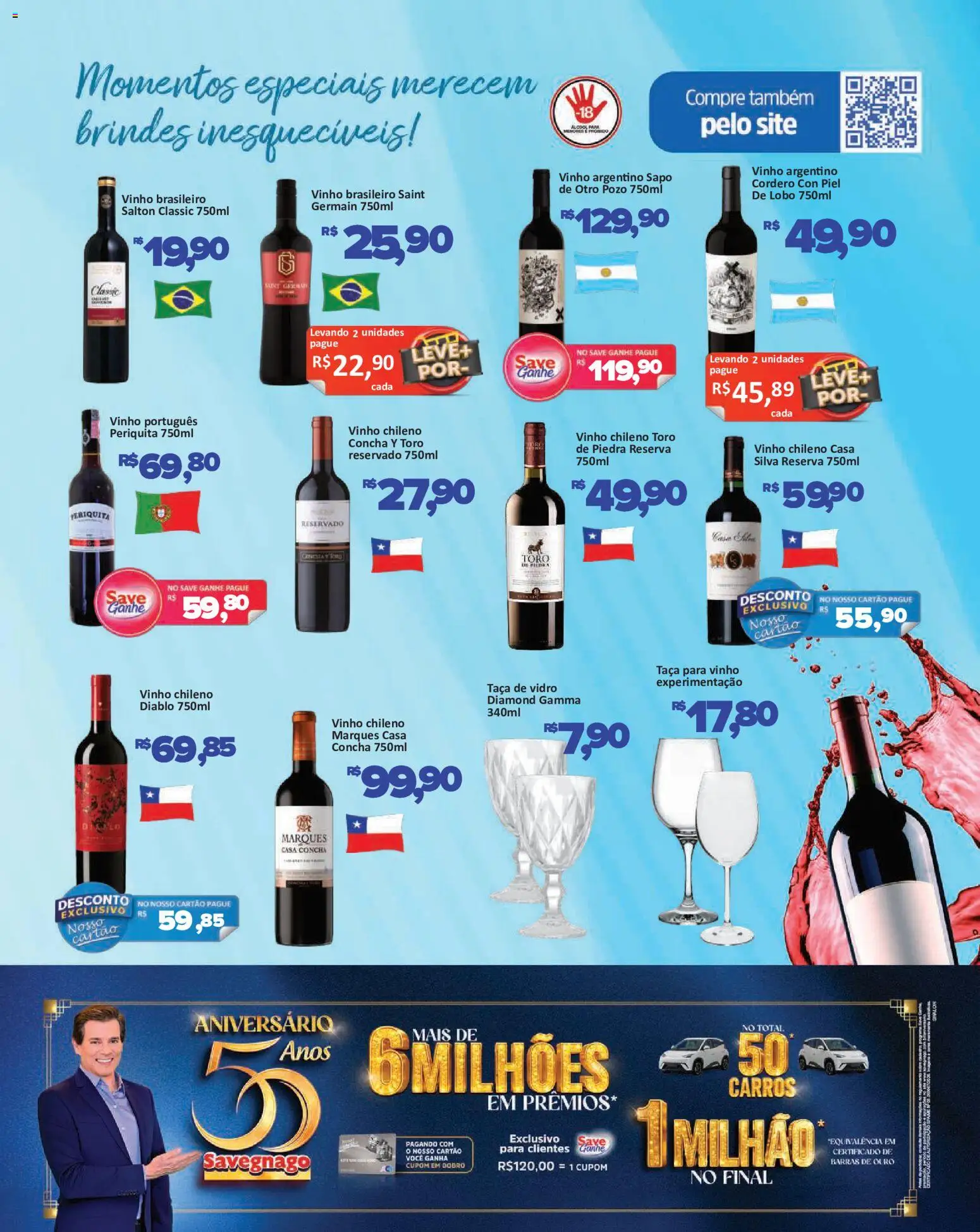 Savegnago Folheto - válido de 23/07/2026 | Página: 5 | Produtos: Vinho