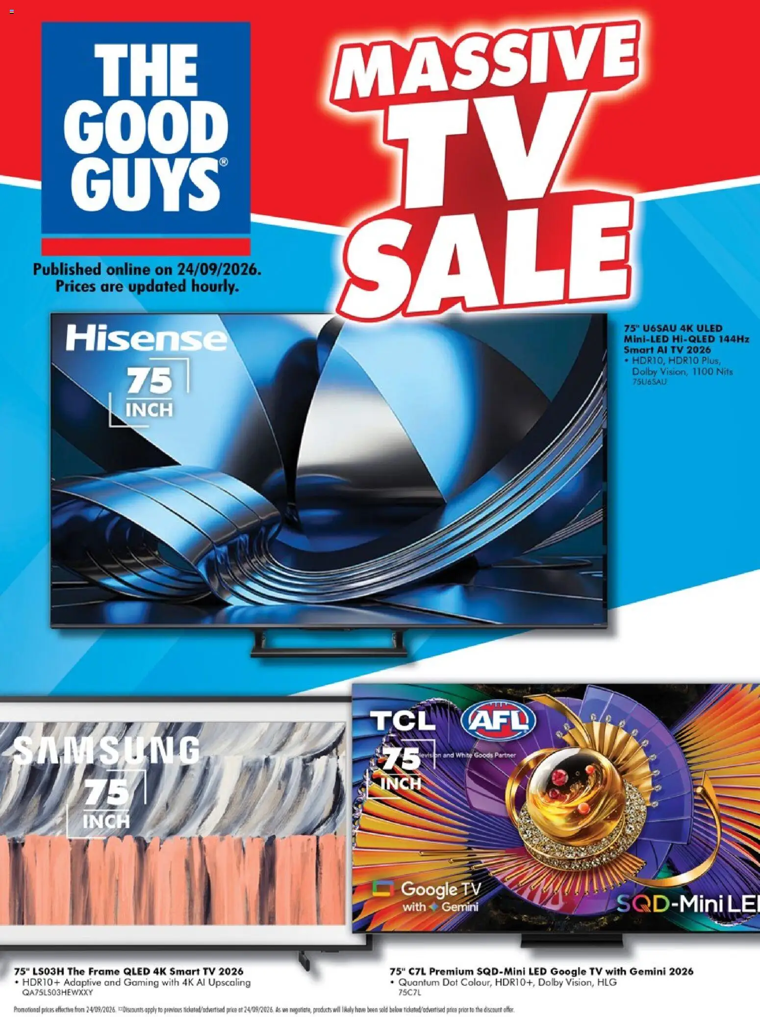 The Good Guys catalogue - valid from 24/09/2026 | Page: 1