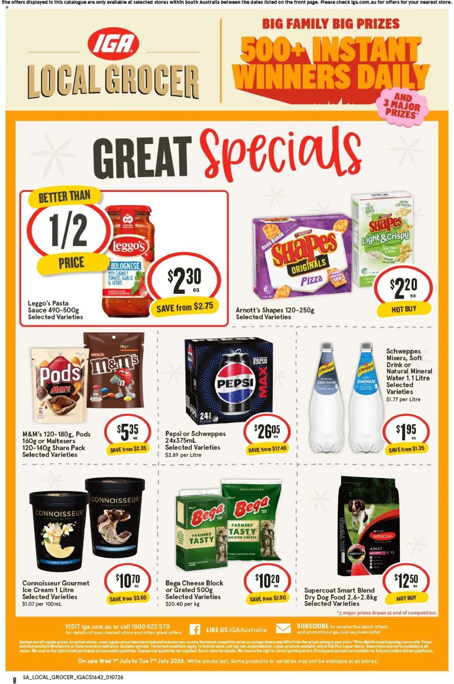 IGA catalogue - valid from 01/07/2026 | Page: 2 | Products: Light, Cream, Sauce, Oven