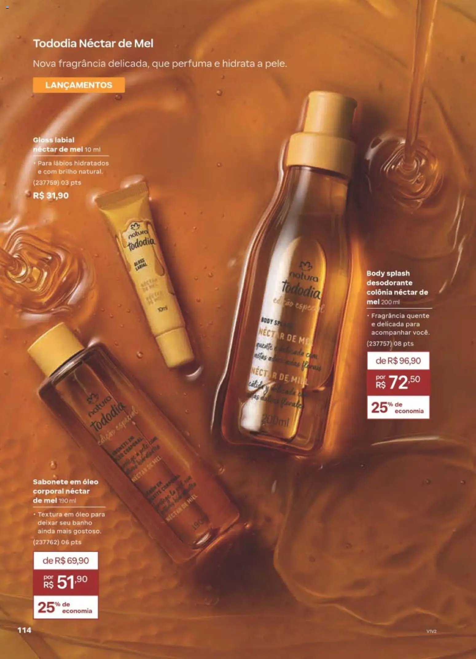 Natura Folheto - válido de 10/08/2026 | Página: 117 | Produtos: Fragrância, Óleo, Mel, Body