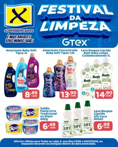 X Supermercados ofertas GTEX & Urca - Pré-Visualização do folheto da loja X Supermercados, válido de 27/06/2026